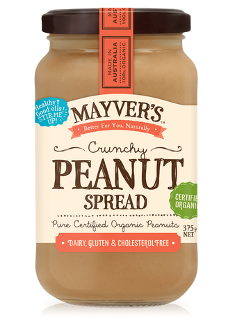 有機粗粒純花生醬 Mayver's Organic Crunchy Peanut Spread (375g)