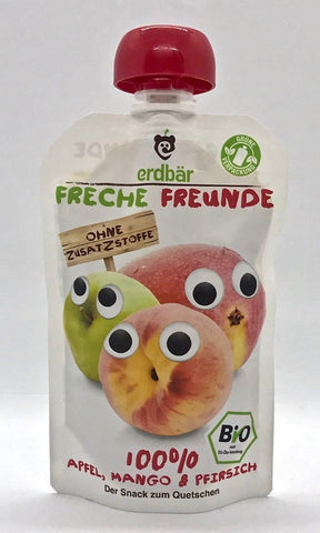 德國有機蘋果芒果桃唧唧包 Squeezy Pouch Apple Mango Peach (100g)