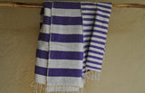 非洲全棉沙灘布 (紫色) Ethiopian Beach Towel (Iris)