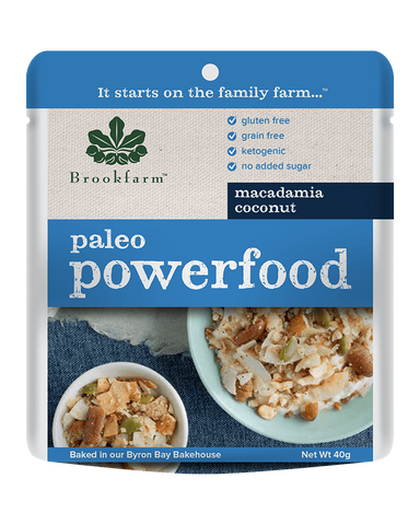 澳洲農場無麥麩果仁種籽高蛋白早餐 (細包) Brookfarm Gluten Free Macadamia Paleo Granola Sachet (40g)