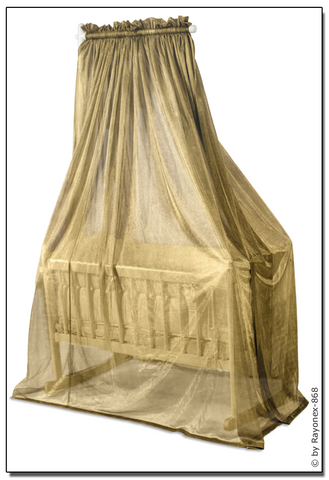 金剛罩電磁波防護垂幕連嬰兒牀（天然色櫸木架) Goldkind Pro® Baby Bed with Shielding Canopy (natural beechwood stand)