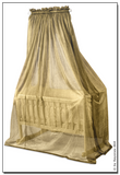 金剛罩電磁波防護垂幕連嬰兒牀（白色櫸木架) Goldkind Pro® Baby Bed with Shielding Canopy (white beechwood stand)