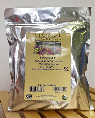 有機肉桂粉 Organic Cinnamon Powder (453.6g/1 pound)