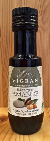 法國初榨冷壓有機甜杏仁油 Huilerie Vigean Organic Cold-pressed Sweet Almond Oil, Virgin (100ml)