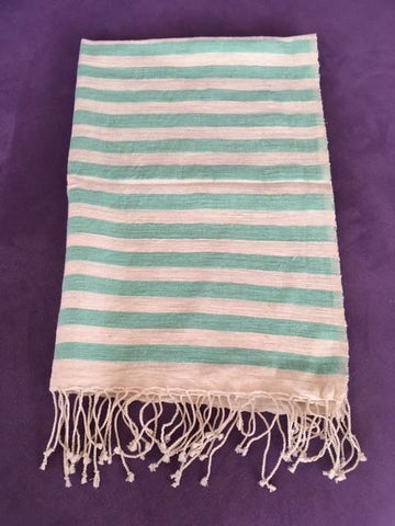 非洲抹手小棉布 (湖水綠) Ethiopian Hand Towel (Turqoise)