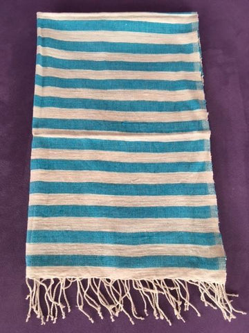 非洲抹手小棉布 (天藍) Ethiopian Hand Towel (Sea Blue)