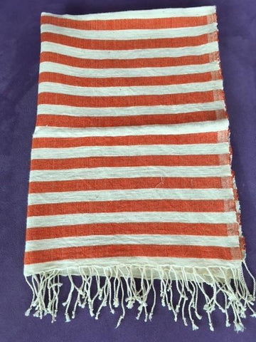 非洲抹手小棉布 (柑橘) Ethiopian Hand Towel (Tangerine)