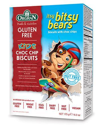 無麥麩小熊可可粒餅乾 Orgran Itsy Bitsy Bears Choc Chip Biscuits (175g)