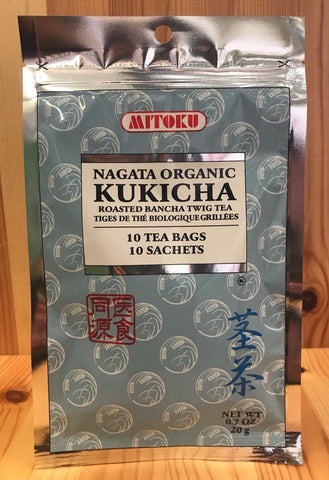 日本有機莖茶茶包十個 Organic Kukicha (Twig Tea) Tea Bags (20g)