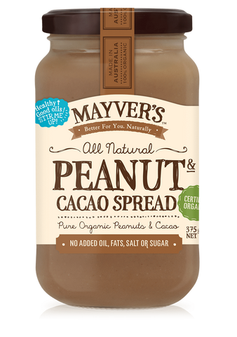 有機朱古力花生醬 Mayver's Organic Peanut Cacao Spread (375g)