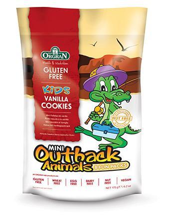 無麥麩小動物雲呢拿餅乾 (8包) Orgran Mini Outback Animals Vanilla Cookies (175g in 8 packs)