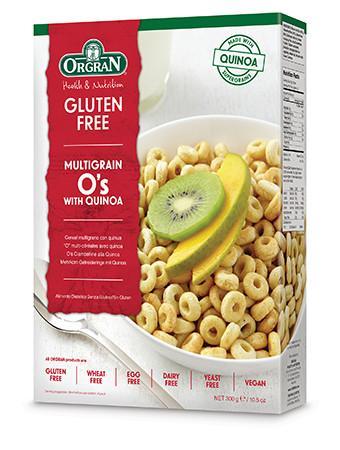 無麥麩雜穀藜麥圈圈早餐 Orgran Multigrain O's with Quinoa (300g)