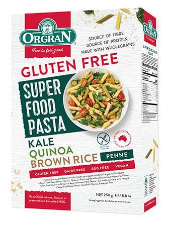 無麥麩長通粉 (糙米、藜麥、芥蘭) Orgran Gluten-free Penne with Brown Rice, Quinoa and Kale (250g)