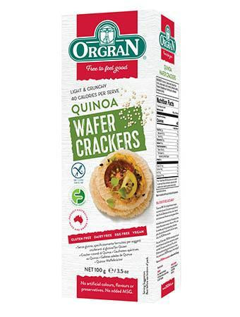 無麥麩藜麥威化脆餅 Orgran Gluten-free Quinoa Wafer Crackers (100g)