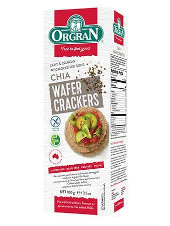 無麥麩奇亞籽威化脆餅 Orgran Gluten-free Chia Wafer Crackers (100g)