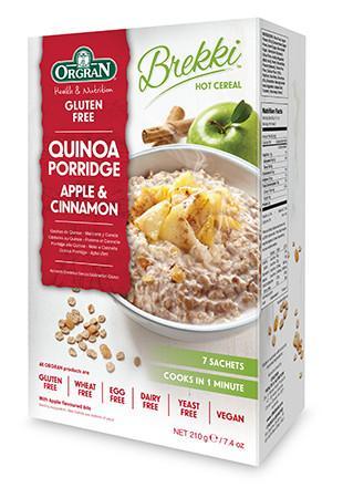 無麥麩藜麥雜糧糊（蘋果肉桂）Orgran Gluten-free Quinoa Porridge with Apple and Cinnamon (210g)
