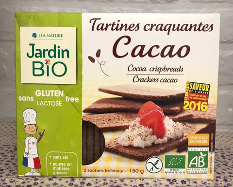 無麥麩有機可可脆餅 Jardin Bio Organic Cacao Crackers (150g)