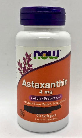 蝦紅素植物配方 Now Astaxanthin 4mg (90 softgels)